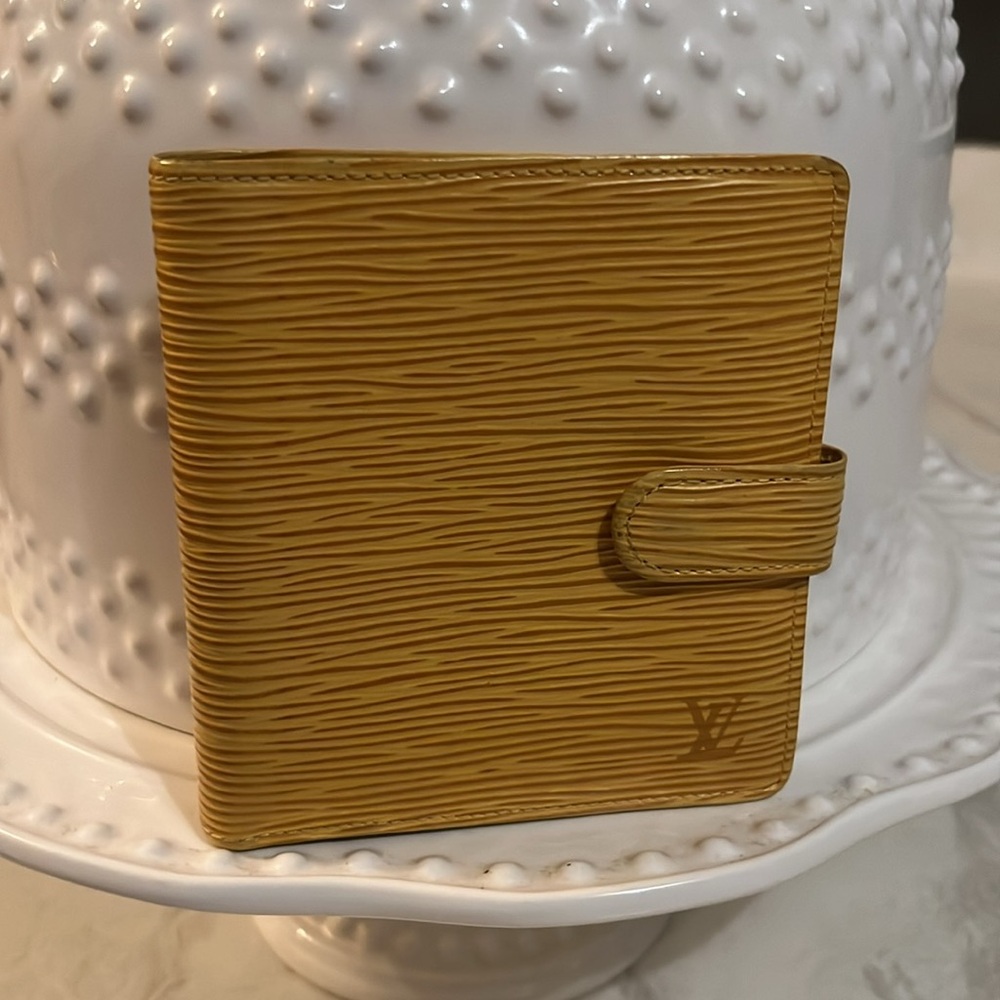 Louis Vuitton Yellow Epi Wallet